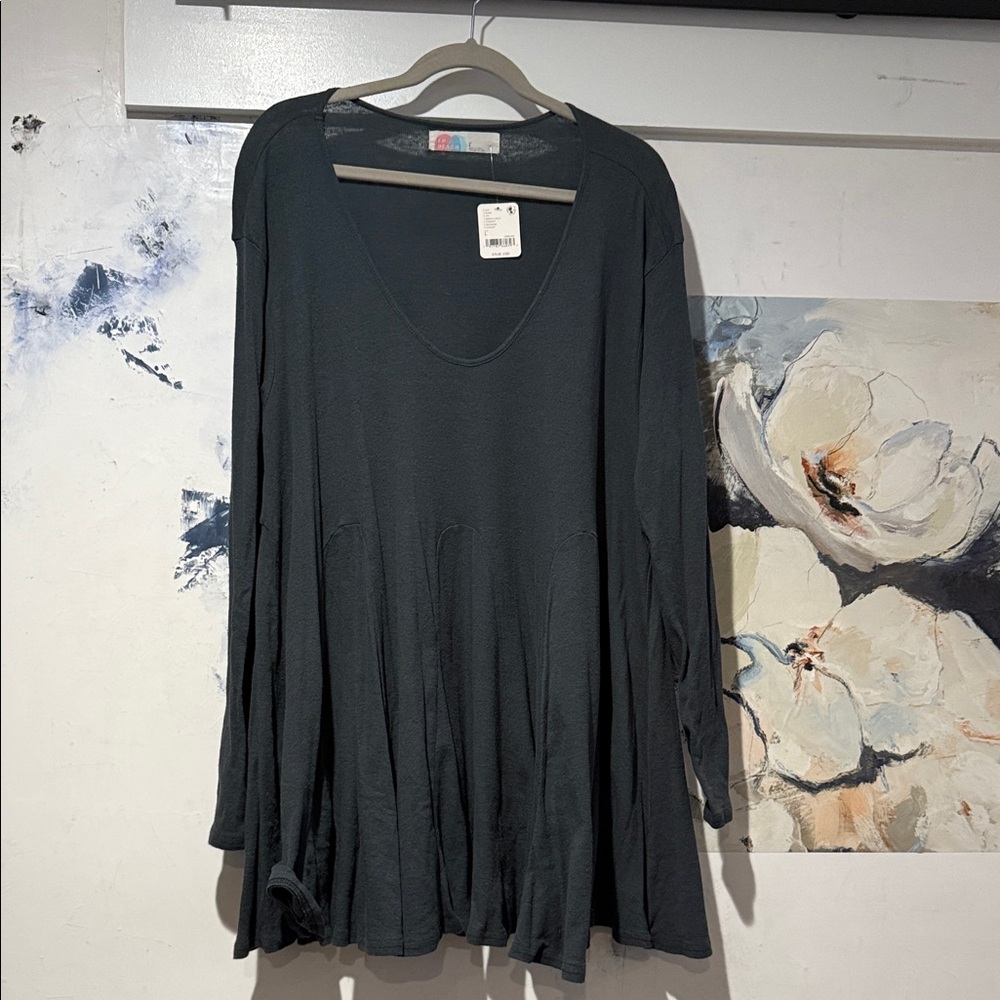 Free People Charcoal Midi Dress